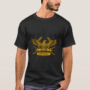 Oude klassieke Romeinse adelaar Legionaire standaa T-shirt