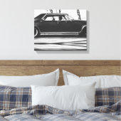 Oude klassieke-spierdriverdrive canvas afdruk (Insitu (Slaapkamer))