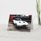 Oude klassieke sportwagen Funny Vaderdag Kaart (Voorkant)