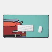 Oude klassieke vintage auto bureaumat (Keyboard & Muis)