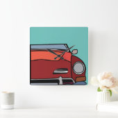 Oude klassieke vintage auto vierkante klok (Huis)