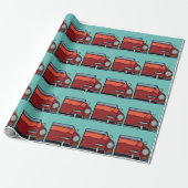 Oude Klassieke Vintage Car Birthday Cadeaupapier (Uitgerold)