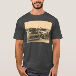 Oude klassieke vrachtwagenauto's t-shirt