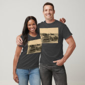 Oude klassieke vrachtwagenauto's t-shirt (Unisex)