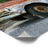 Oude klassieker - roestvrij oud poster (Hoek)