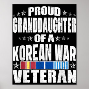 Oude kleindochter van een Koreaanse oorlogsveteraa Poster