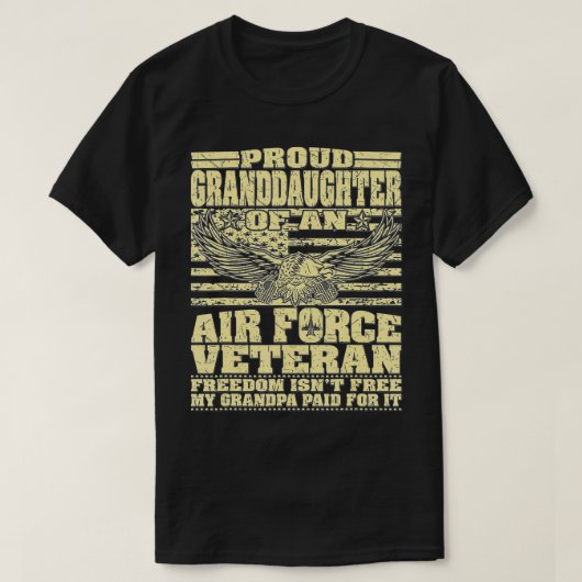 Oude kleindochter van Veteranenvrijheid I van de l T-shirt (Design voorkant)