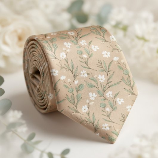 Oude Kleine Madeliefjes & Wilde Bloemen Stropdas