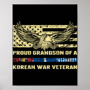 Oude kleinzoon van een militair veteraan uit de Ko Poster