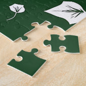Oude Klimop Wijnstok Botanische Schets Bosgroen Legpuzzel (Zijkant)