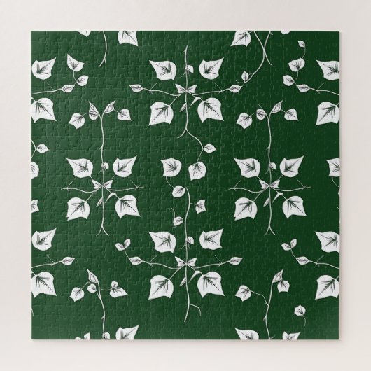 Oude Klimop Wijnstok Botanische Schets Bosgroen Legpuzzel (Verticaal)