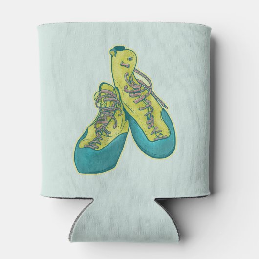 Oude klimschoenen rotsklimmen blikjeskoeler (Achterkant)