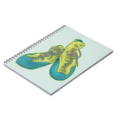 Oude klimschoenen rotsklimmen notitieboek (Linkerzijde)