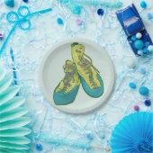 Oude klimschoenen rotsklimmen papieren bordje (Feest)