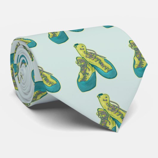 Oude klimschoenen rotsklimmen stropdas (Opgerold)