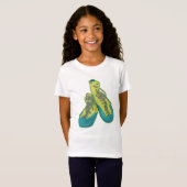 Oude klimschoenen rotsklimmen t-shirt (Voorkant volledig)