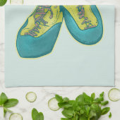 Oude klimschoenen rotsklimmen theedoek (Gevouwen)