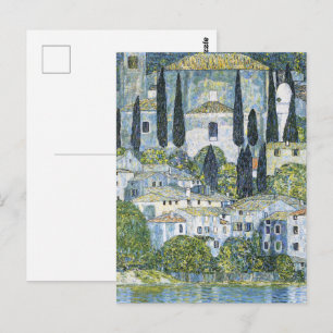 Oude Klimt kerk in Cassone landschapskunst Briefkaart