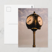 Oude klok briefkaart (Voorkant / Achterkant)