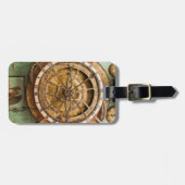 Oude klok face, Duitsland Bagagelabel (Voorkant horizontaal)