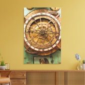 Oude klok face, Duitsland Canvas Afdruk (Insitu (Woonkamer))