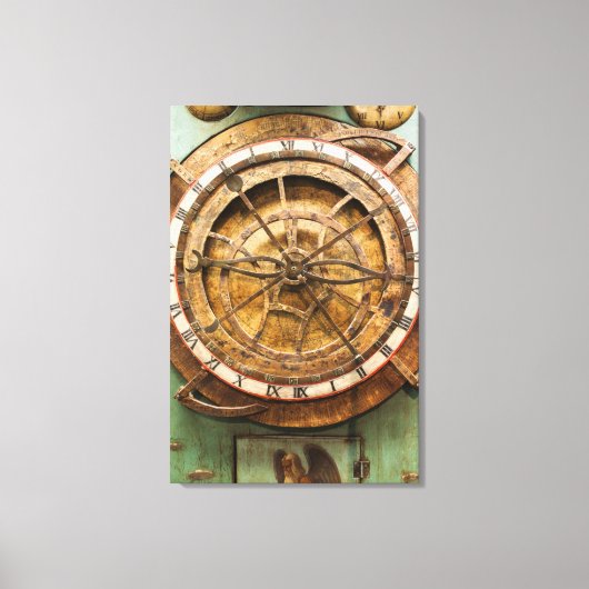 Oude klok face, Duitsland Canvas Afdruk (Voorkant)
