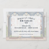 Oude Klok Winkel Oud en Nieuw Feestje Kaart (Achterkant)