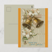 Oude klokken en lelies briefkaart (Voorkant / Achterkant)