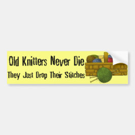 Oude Knitters Bumpersticker