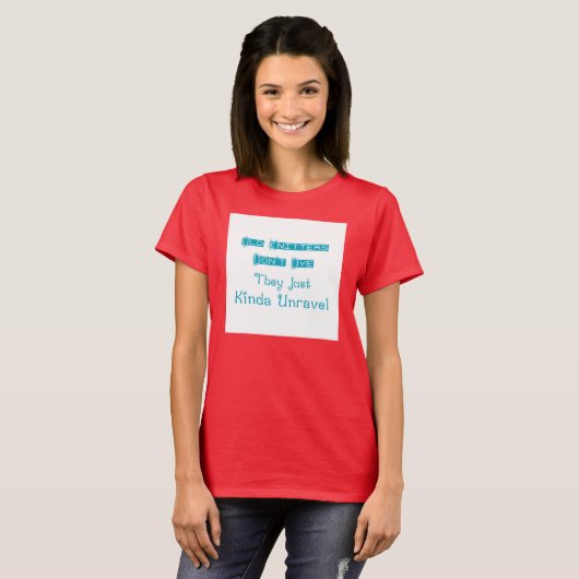 Oude Knitters verven niet T-Shirt (Voorkant volledig)