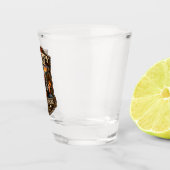 Oude Knorrige Ouwe Kerels Kampeerreservaat Shot Glas (Rechts)