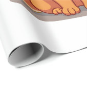 Oude knuffel pomeranian leuke hond illustratie D Cadeaupapier (Rol Hoek)