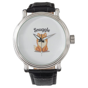 Oude knuffel pomeranian leuke hond illustratie D Horloge