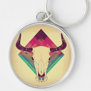 Oude koeien schedel sleutelhanger