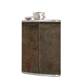 Oude Koeienhuid Kijk in bruin Heupfles (Links)