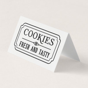 Oude koekjes Verse en Lekkere Bakkerij Design Visitekaartje