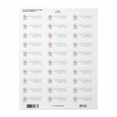 Oude Koets Lavendel Bloem Retouradres Etiket (Full Sheet)