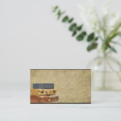 Oude koffers - Reizen - Prim Biz-kaarten Visitekaartje (Staand voorkant)