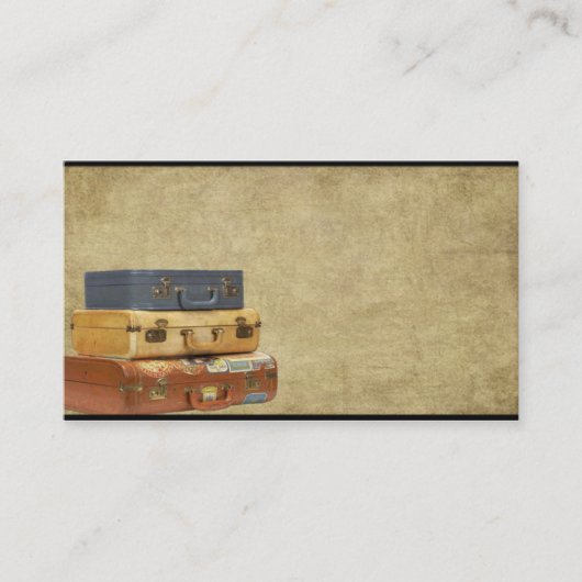 Oude koffers - Reizen - Prim Biz-kaarten Visitekaartje (Voorkant)
