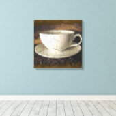 Oude Koffie Canvas Afdruk (Insitu (Houten vloer))