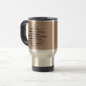 Oude koffie reisbeker (Voorkant links)