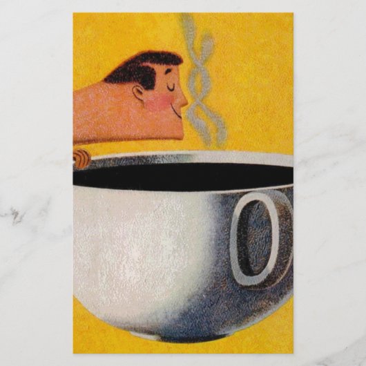 Oude koffieadvertentie briefpapier (Voorkant)