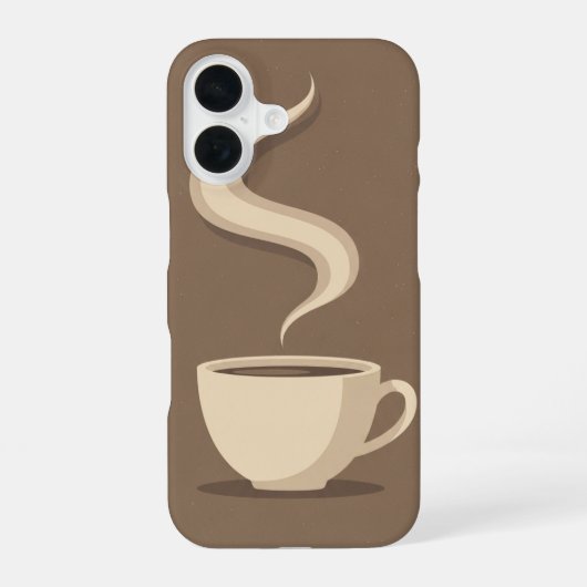 Oude koffiekop iPhone 16 hoesje (Achterkant)