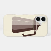 Oude koffiepot iPhone 16 hoesje (Achterkant horizontaal)