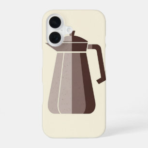 Oude koffiepot iPhone 16 hoesje