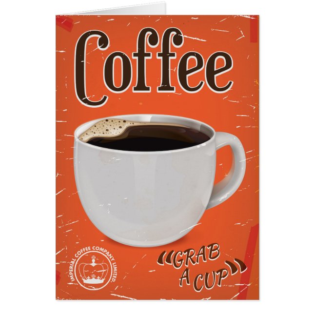 Oude koffiereclameposter (Voorkant)