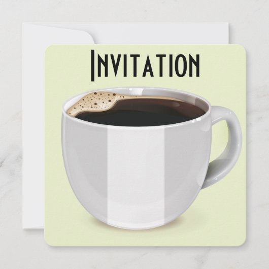 Oude koffiereclameposter kaart (Voorkant)