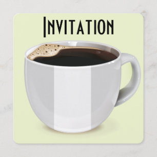 Oude koffiereclameposter kaart