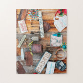 Oude Koffiewinkel in Mexico. Jigzaag Puzzle Legpuzzel (Verticaal)