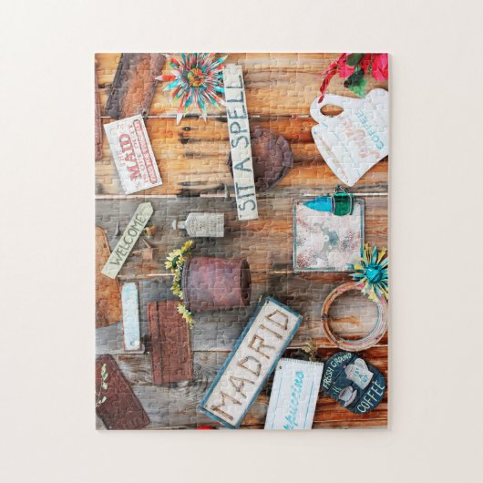 Oude Koffiewinkel in Mexico. Legpuzzel (Verticaal)